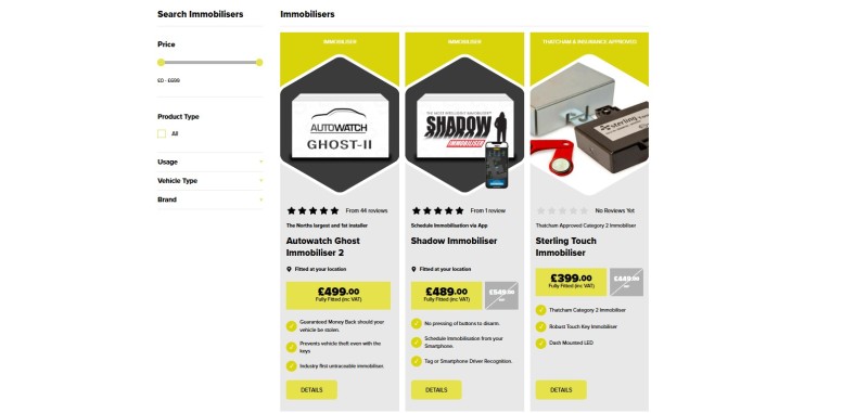 vehicle immobilisers